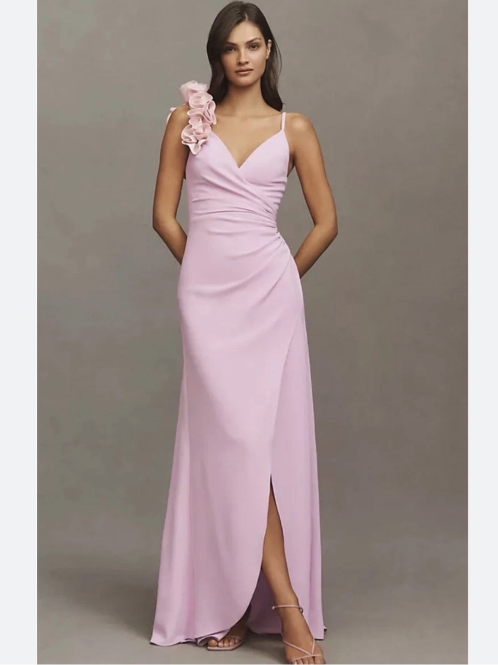 Dress the Population Camelia Lavender Vintage Pink Gown Dress New!